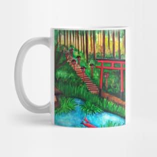 Watercolor - Japanese temple Mug